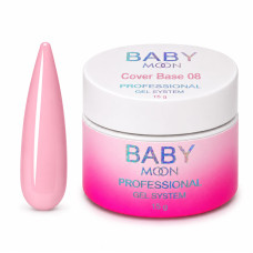 Камуфлирующая база для ногтей Baby Moon Cover Base 15 мл № 08