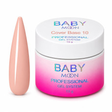 Камуфлирующая база для ногтей Baby Moon Cover Base 15 мл № 10