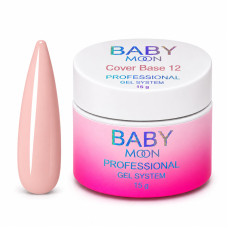 Камуфлирующая база для ногтей Baby Moon Cover Base 15 мл № 12