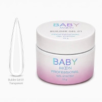 Моделирующий гель для ногтей Baby Moon Builder Gel, 15 мл № 01
