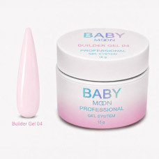 Моделирующий гель для ногтей Baby Moon Builder Gel, 15 мл № 04