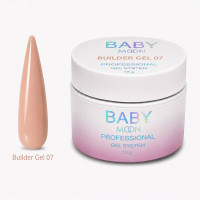 Моделирующий гель для ногтей Baby Moon Builder Gel, 15 мл № 07