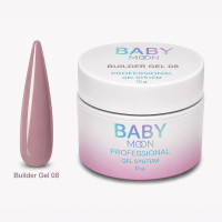 Моделирующий гель для ногтей Baby Moon Builder Gel, 15 мл № 08