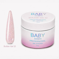 Моделирующий гель с блестками Baby Moon Glitter Builder Gel, 15 мл №22