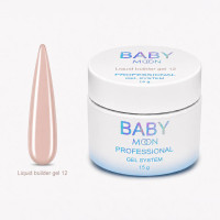 Жидкий гель Baby Moon Liquid Builder Gel для укрепления и моделирования ногтей, 15 мл № 12