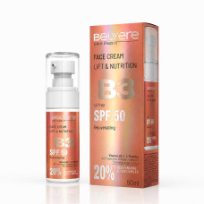Крем для обличчя BelVere B3 SPF 50 з вітамінами B3, C та E, 50 мл