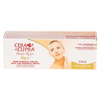 Крем депилятор Cera di Cupra для удаления волос на лице и чувствительных зонах, 50мл