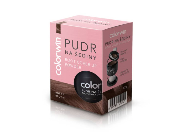 Пудра Colorwin для маскировки седины и отросших корней волос коричневая 3,2 г
