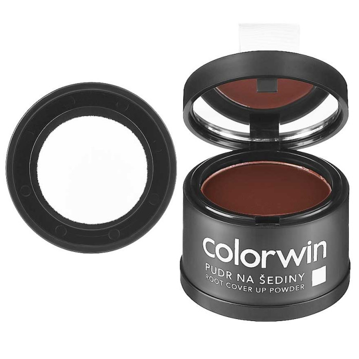 Пудра Colorwin для маскировки седины и отросших корней волос черная 3,2 г