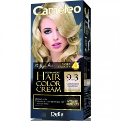 Фарба для волосся Delia Cosmetics Cameleo Omega plus з олією Аргани 9.3 Золотистий блондин 50 мл