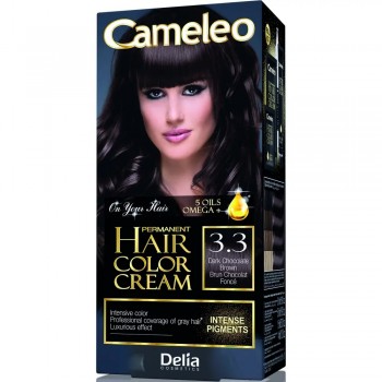 Заказать Краска для волос Delia Cosmetics Cameleo Omega plus с маслом Арганы 3.3 Шоколад 50 мл недорого