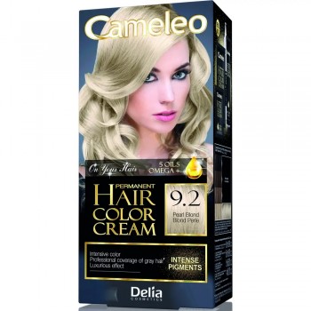Краска для волос Delia Cosmetics Cameleo Omega plus с маслом Арганы 9.2 Жемчужный блондин 50 мл