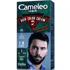 Крем-фарба для бороди та вусів Delia Cosmetiсs Cameleo тон 1.0 Чорна 30 мл