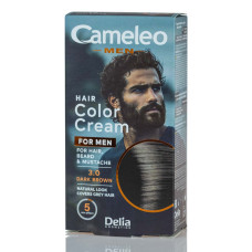 Крем-краска для мужчин Delia Cosmetics Cameleo Men для волос бороды и усов тон 3.0 Тёмно-коричневая 30 мл