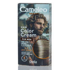 Крем-фарба для бороди та вусів Delia Cosmetics Cameleo Men тон 5.0 Світло-коричнева 30 мл