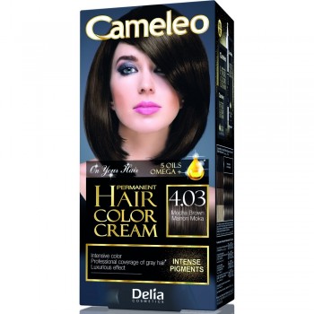 Краска для волос Delia Cosmetics Cameleo Omega plus с маслом Арганы 4.03 Мокко 50 мл