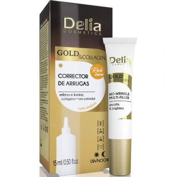 Заказать Мульти-филлер проти морщин DeliaCosmetics Gold & Collagen 15 мл недорого