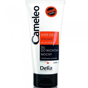 Гель для укладки волос Delia Cosmetics Cameleo сильной фиксации с протеинами шелка 200 мл