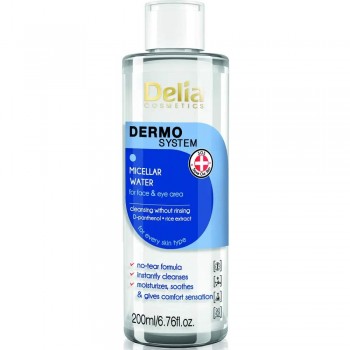Заказать Міцелярна рідина для демакіяжу Delia Cosmetics Dermo Sistem 200 мл недорого