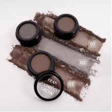 Пудра для бровей HEAN Express Brow 01 Soft Brown коричневая