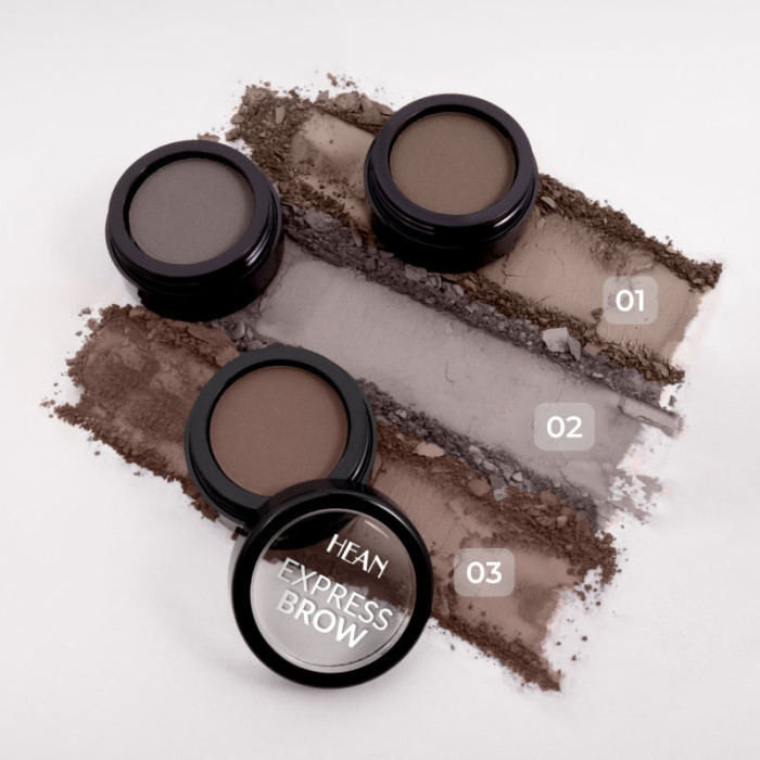 Пудра для бровей HEAN Express Brow 01 Soft Brown коричневая