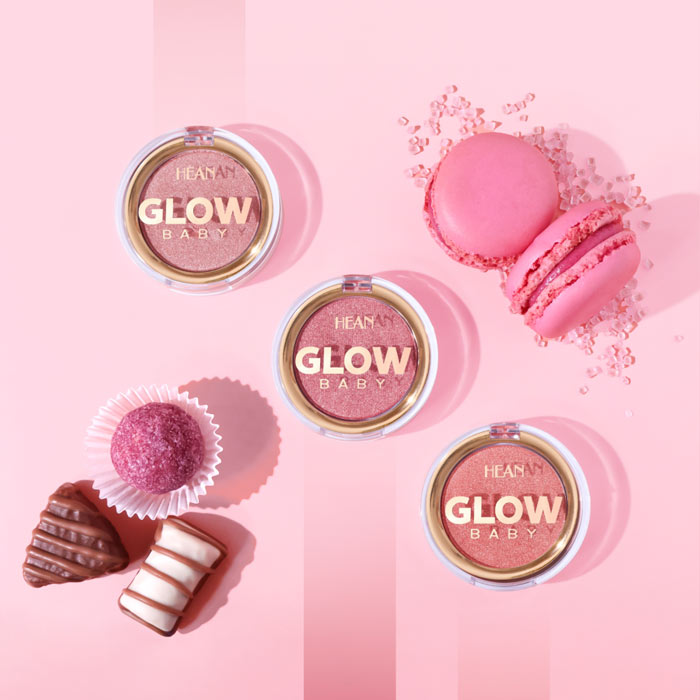 Сяючі пудрові рум'яна Hean Glow Baby 04 Muse, 3 г, 5907474410036