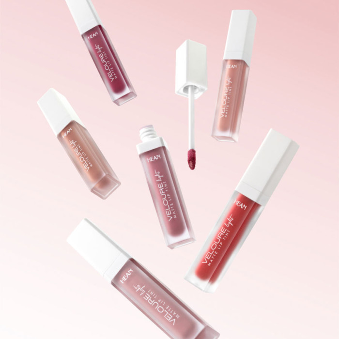 Матова рідка помада Hean Lip Tint VELOURE Light 06 TRUE RED, 5907474403144