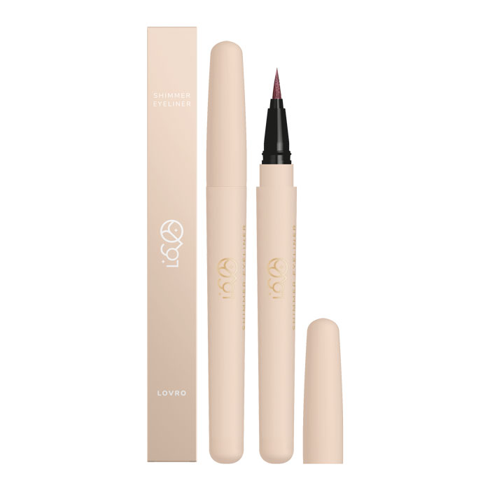 Жидкая подводка для глаз с блестками LOVRO Shimmer, 02 Wine
