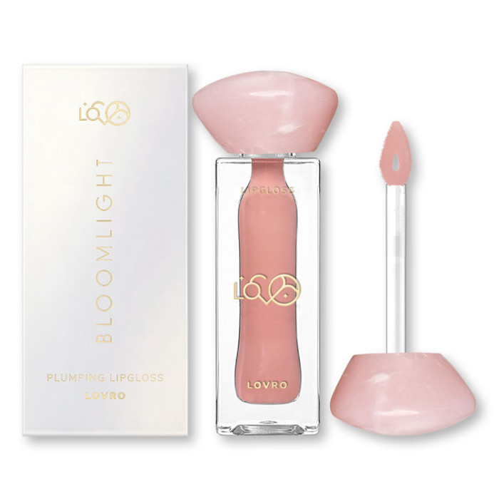 Блеск для губ LOVRO Bloomlight с эффектом визуального увеличения губ, 04 Nude Muse, 5,5 г