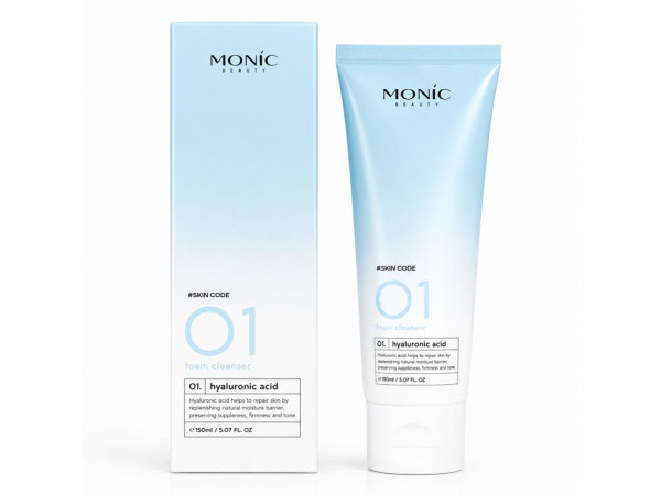 Пенка для умывания Monic Beauty #Skin Code 01 Hyaluronic Acid, 150 мл