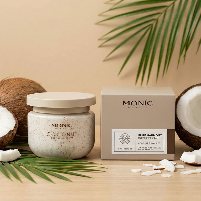 Крем-скраб для тела Monic Beauty Pure Harmony с ароматом кокоса, 250 г