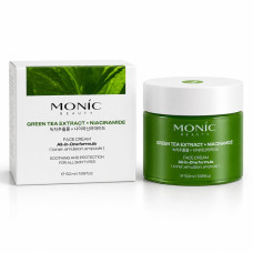 Крем для обличчя Monic Beauty All-in-One Formula з екстрактом зеленого чаю та ніацинамідом, 50 мл