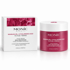 Крем для обличчя Monic Beauty All-in-One Formula з олією мануки та гіалуроновою кислотою, 50 мл