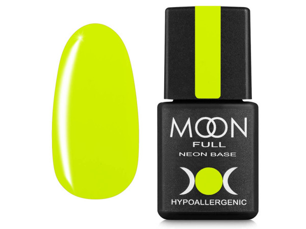 Неонова база Moon Full Neon Rubber Base №01 світло-салатова 8 мл