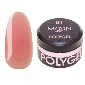 Заказать Полигель для наращивания ногтей Moon Full Poly Gel №01 Розовая Орхидея 15 мл недорого