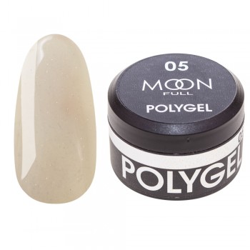 Заказать Полигель для наращивания ногтей Moon Full Poly Gel №05 Жемчужно-молочный 15 мл недорого