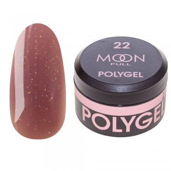 Заказать Полигель для наращивания ногтей Moon Full Poly Gel №22 Розовый Дым с шиммером 15 мл недорого