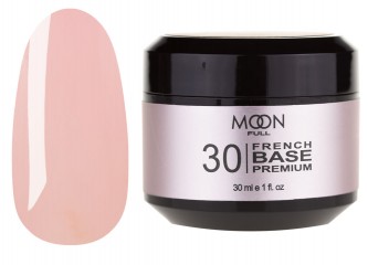 База для нігтів Moon Full Base French Premium №30 біло-рожевий 30 мл
