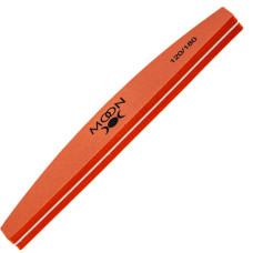 Пилка-бафф для ногтей Moon Full Orange 120/180 полумесяц, (24шт/уп)
