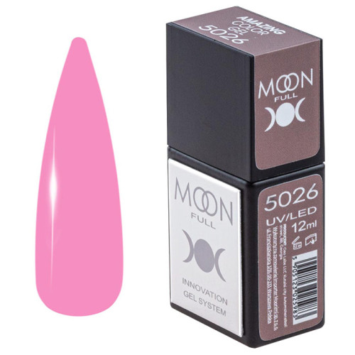 Гель-лак Moon Full Amazing Color Gel polish № 5026, 12 мл