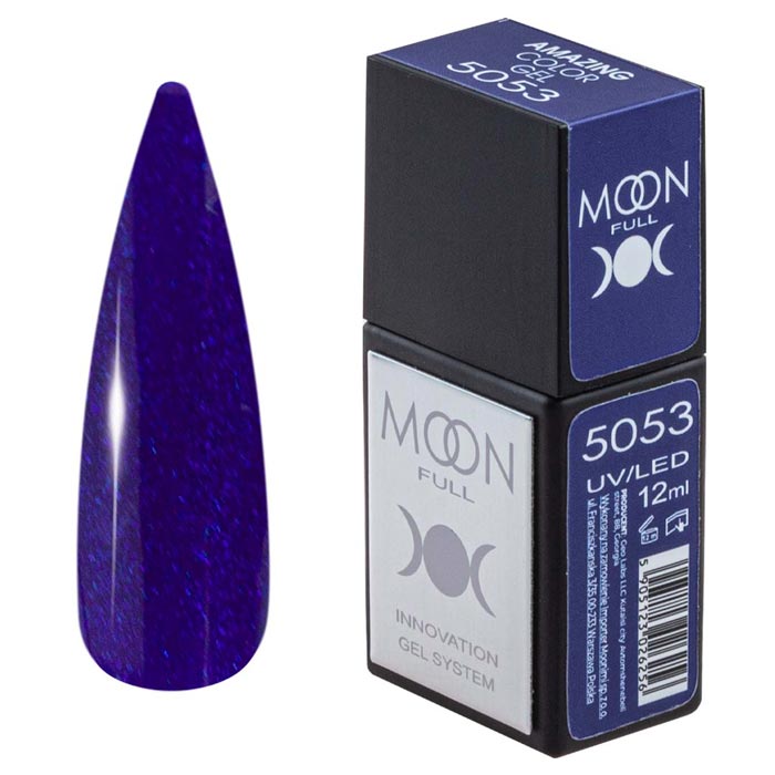 Гель-лак Moon Full Amazing Color Gel polish 12 мл № 5053, 5905123026256