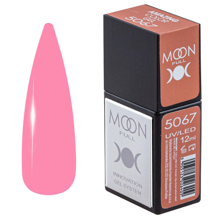 Гель-лак Moon Full Amazing Color Gel polish 12 мл № 5067, 5905123026393