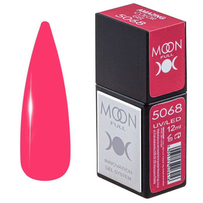 Гель-лак Moon Full Amazing Color Gel polish 12 мл № 5068, 5905123026409