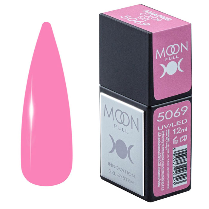 Гель-лак Moon Full Amazing Color Gel polish 12 мл № 5069, 5905123026416