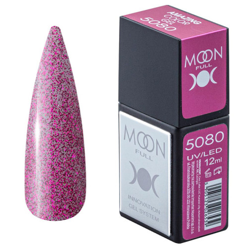 Гель-лак Moon Full Amazing Color Gel polish № 5080, 12 мл