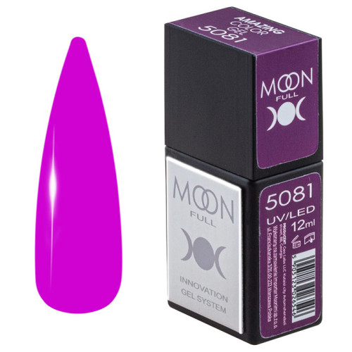 Гель-лак Moon Full Amazing Color Gel polish № 5081, 12 мл