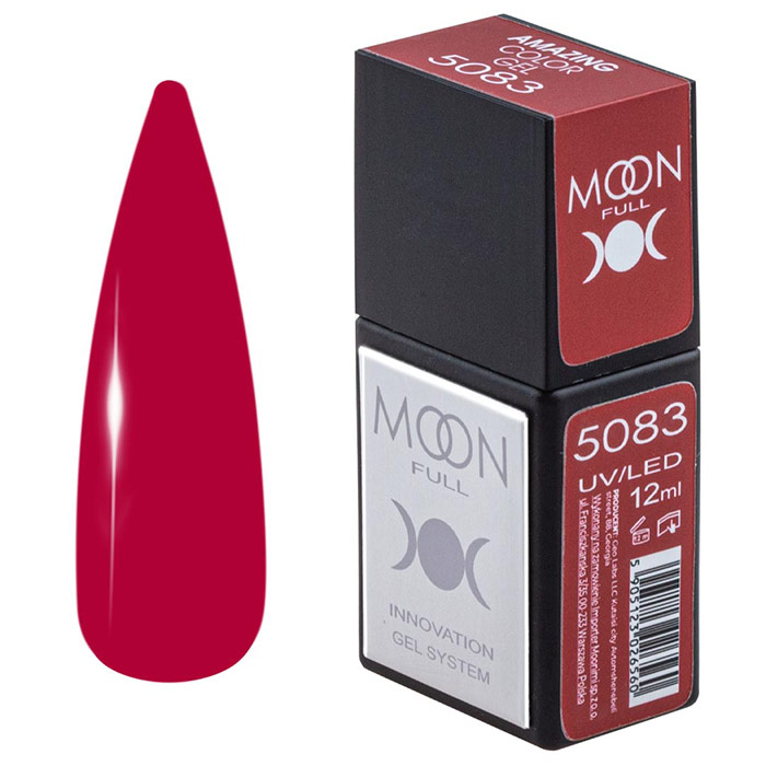 Гель-лак Moon Full Amazing Color Gel polish 12 мл № 5083, 5905123026553