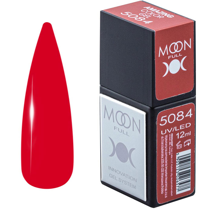 Гель-лак Moon Full Amazing Color Gel polish 12 мл № 5084, 5905123026560