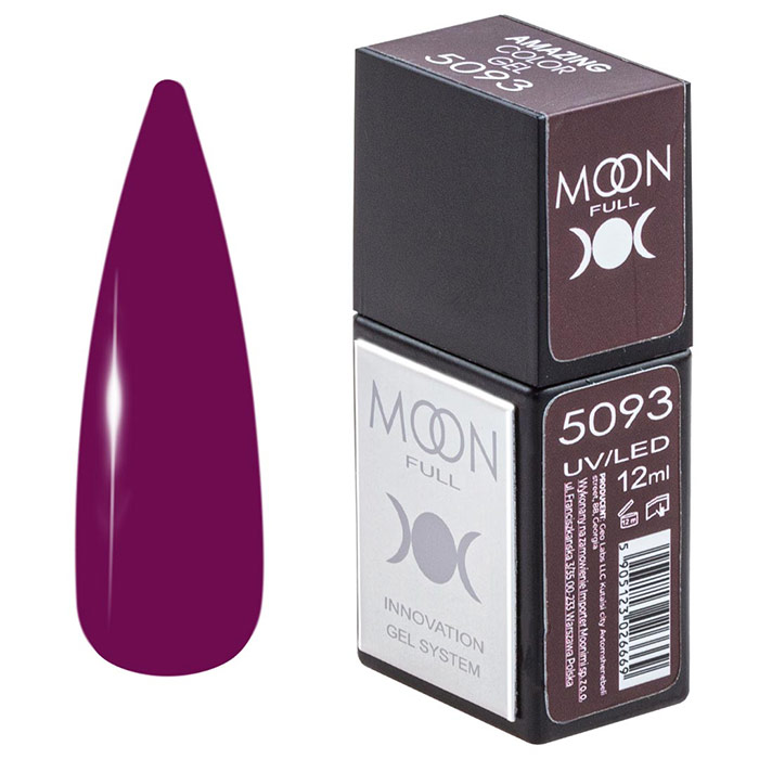 Гель-лак Moon Full Amazing Color Gel polish 12 мл № 5093, 5905123026652