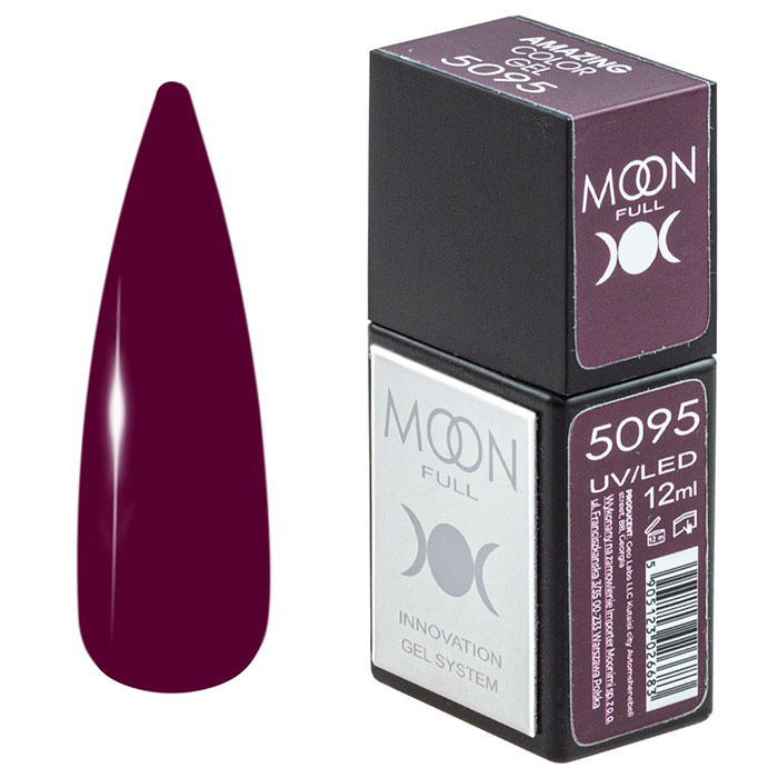 Гель-лак Moon Full Amazing Color Gel polish № 5095, 12 мл